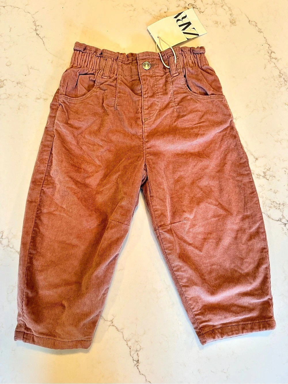 Zara Kids Lined Corduroy Pants size 2 NWT